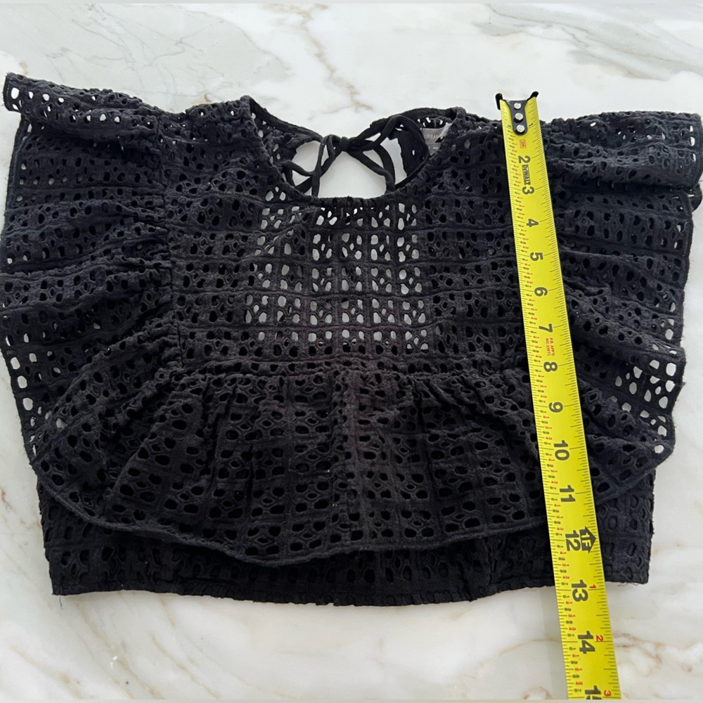 URBAN OUTFITTERS BLACK COTTON CROP TOP SIZE S - Picture 9 of 12